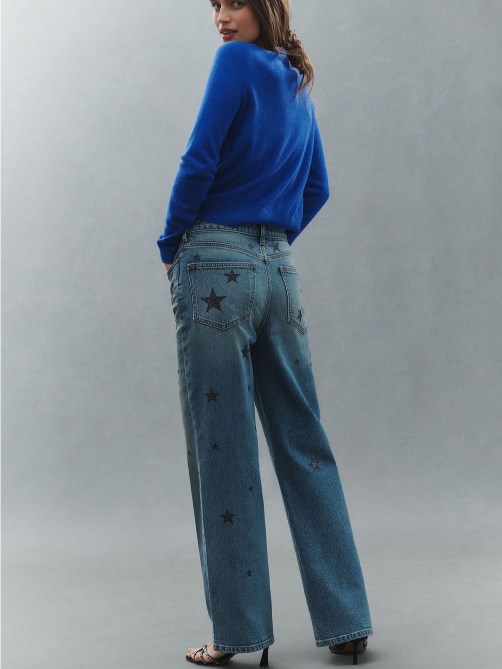 Austyn High-Rise Cuffed Wide-Leg Jeans by Pilcro size 30